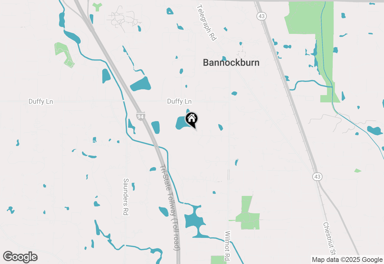 Map of 1810 Sunset Lane, Bannockburn, IL 60015