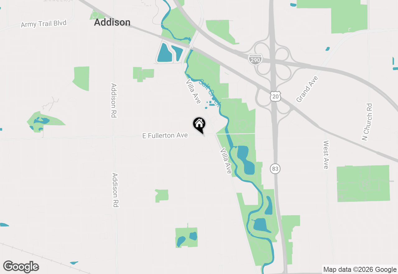 Map of 445 E Fullerton Avenue, Addison, IL 60101
