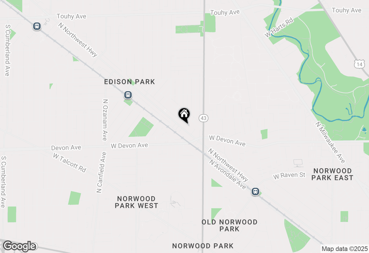 Map of 6493 N Northwest Highway #306, Chicago, IL 60631