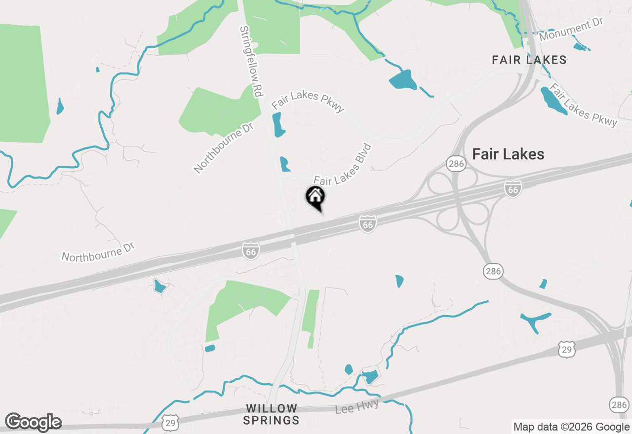 Map of 13109 Quail Creek Lane, Fairfax, VA 22033