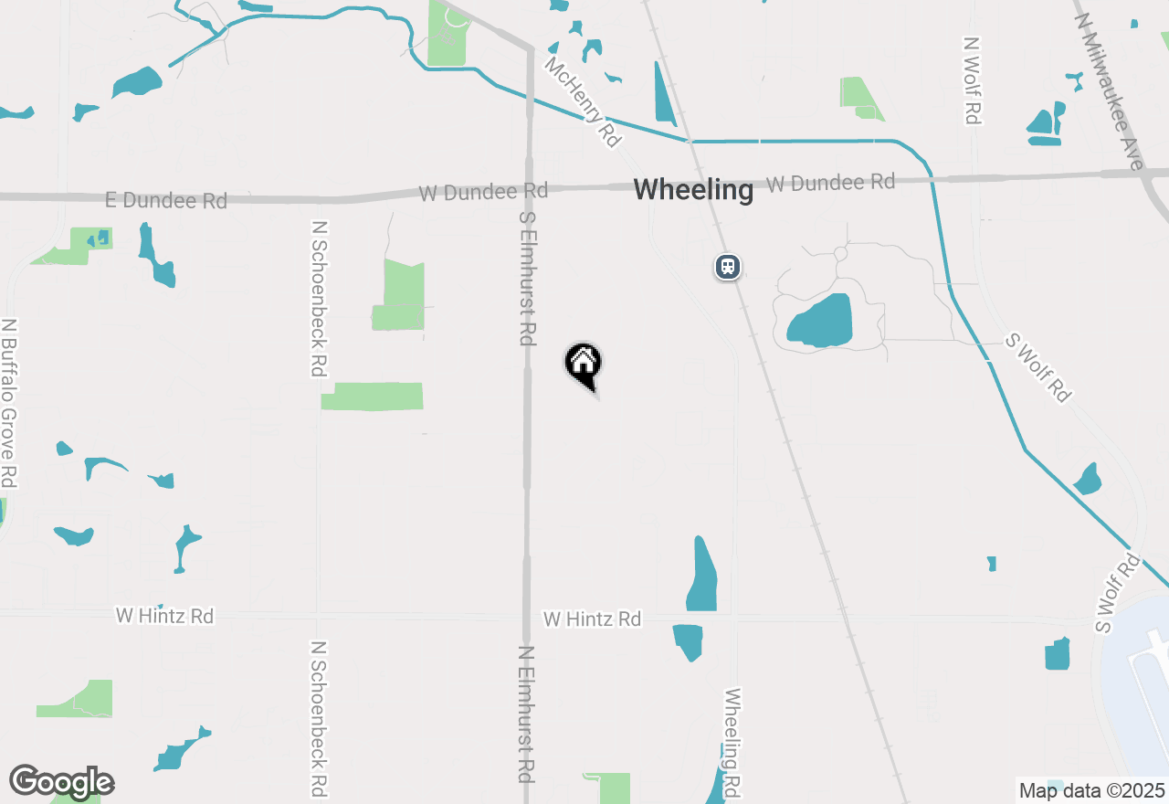 Map of 709 S Dennis Road, Wheeling, IL 60090