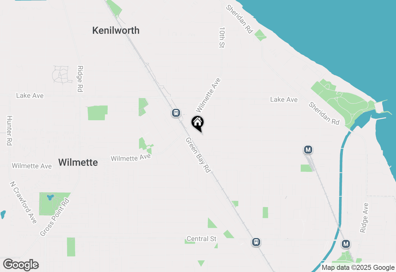 Map of 1121 Greenleaf Avenue #203, Wilmette, IL 60091