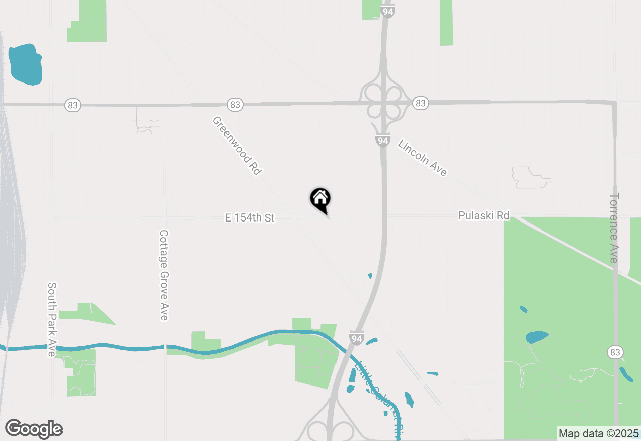 Map of 15407 Sunset Drive, Dolton, IL 60419