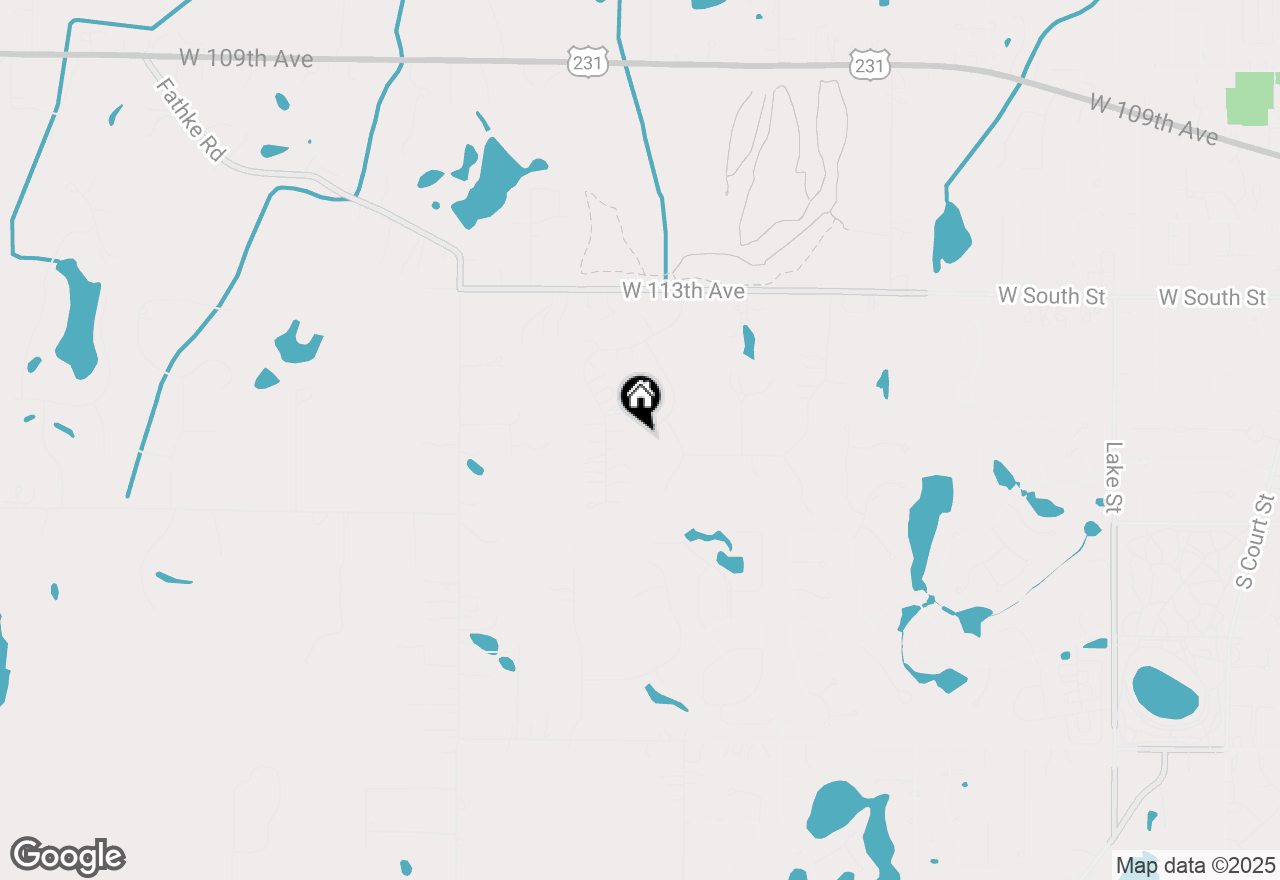 Map of 11556 Westwood Place, Crown Point, IN 46307