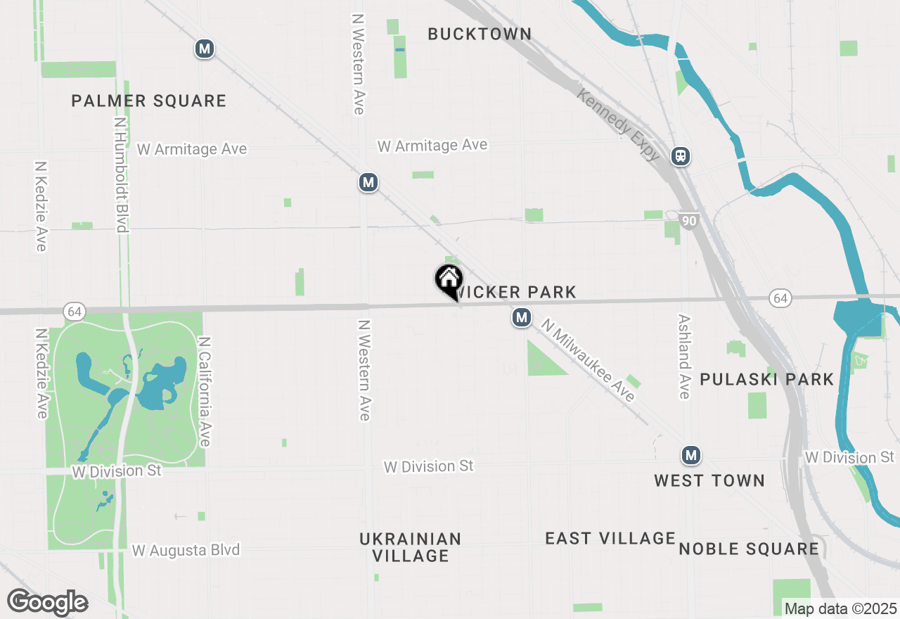Map of 2155-57 W North Avenue, Chicago, IL 60647