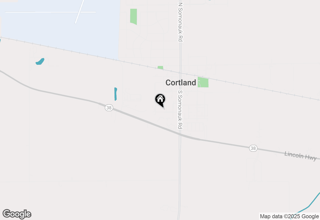 Map of 93 W Benson Avenue, Cortland, IL 60112