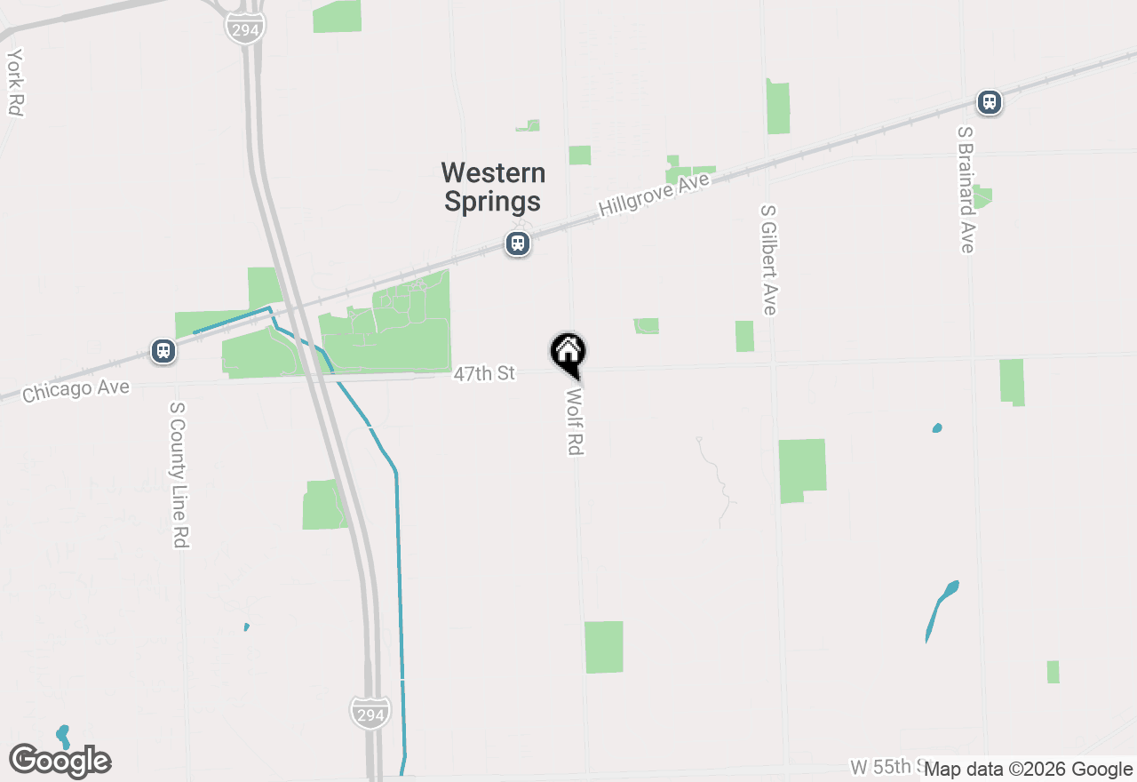 Map of 4716 Wolf Road, Western Springs, IL 60558