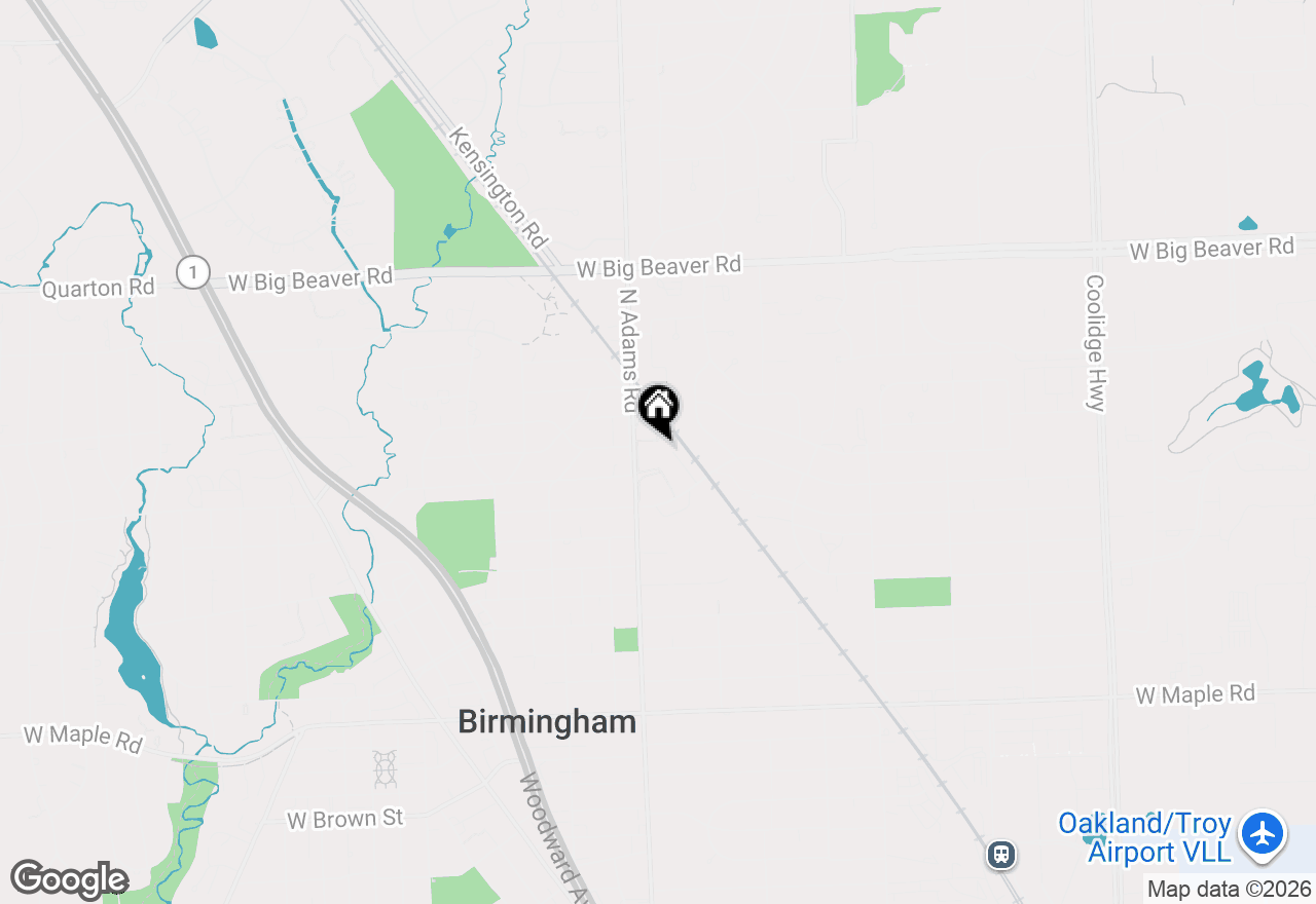 Map of 946 N Adams Road #2, Birmingham, MI 48009