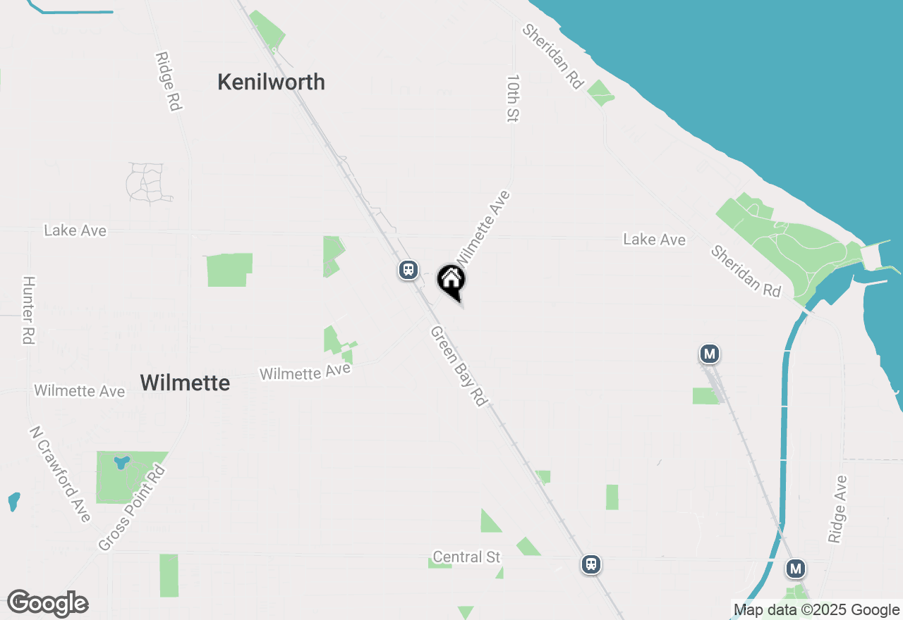 Map of 1136 Greenleaf Avenue #303, Wilmette, IL 60091