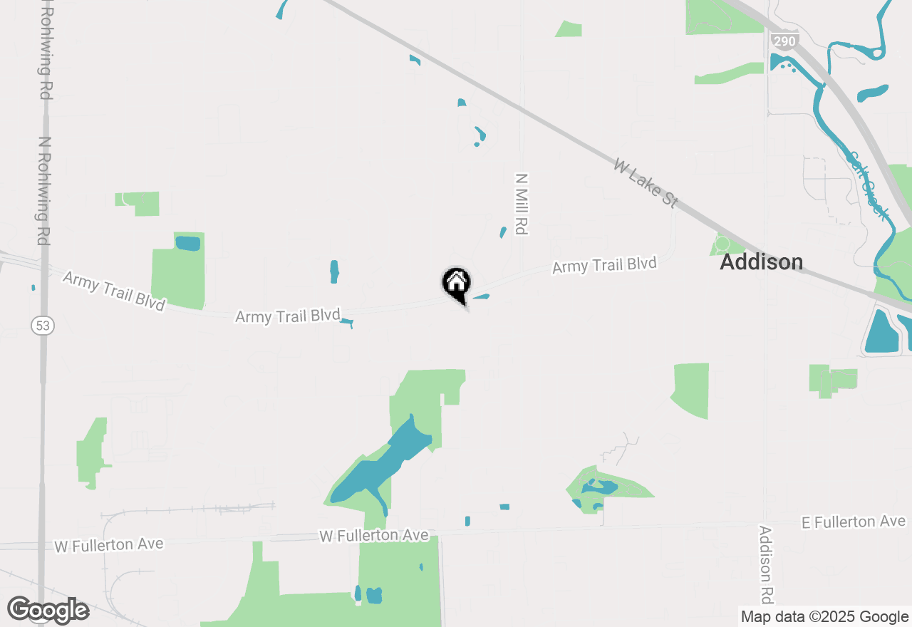 Map of 749 W St Johns Place, Addison, IL 60101