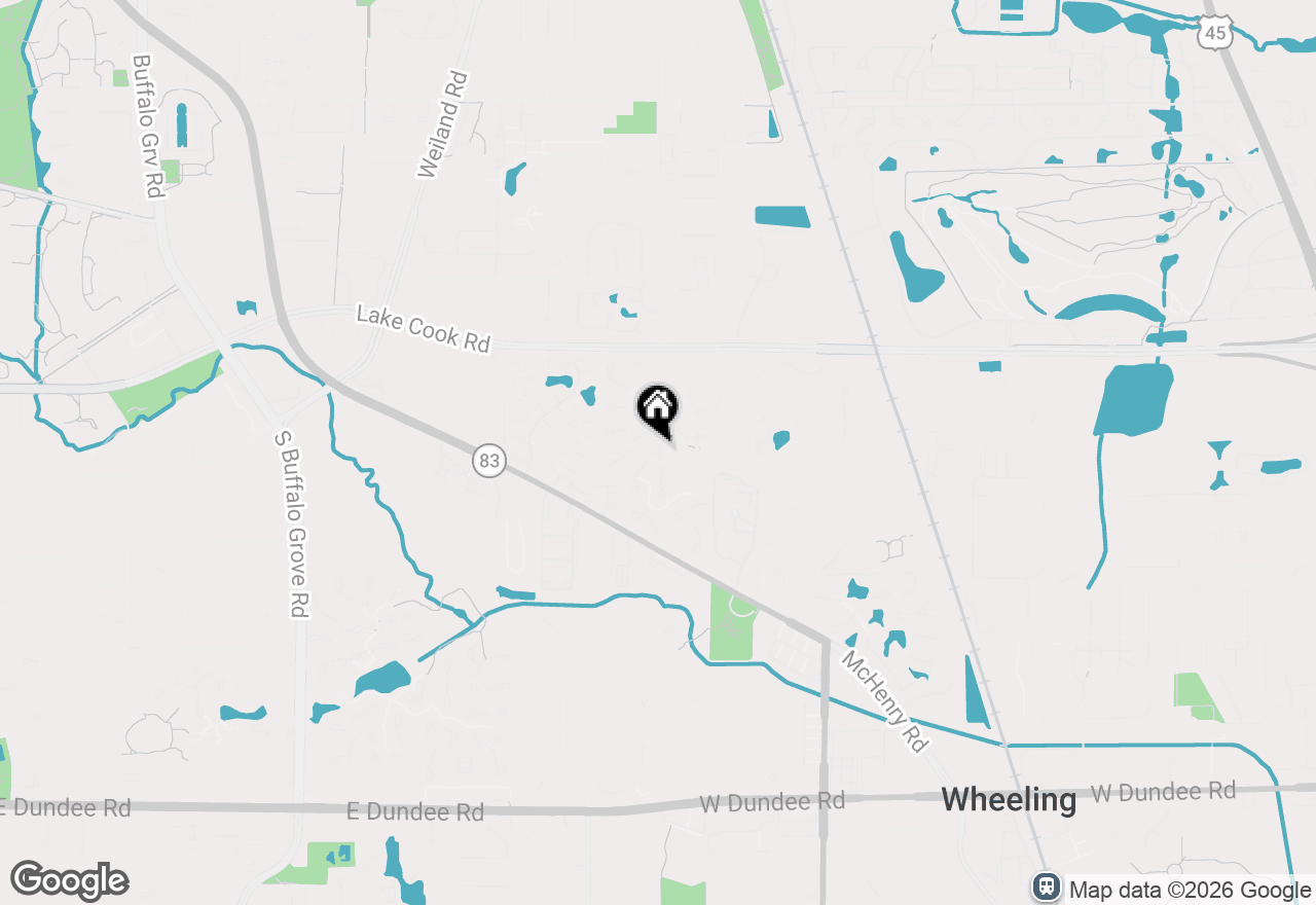 Map of 550 Greystone Lane #A2, Wheeling, IL 60090