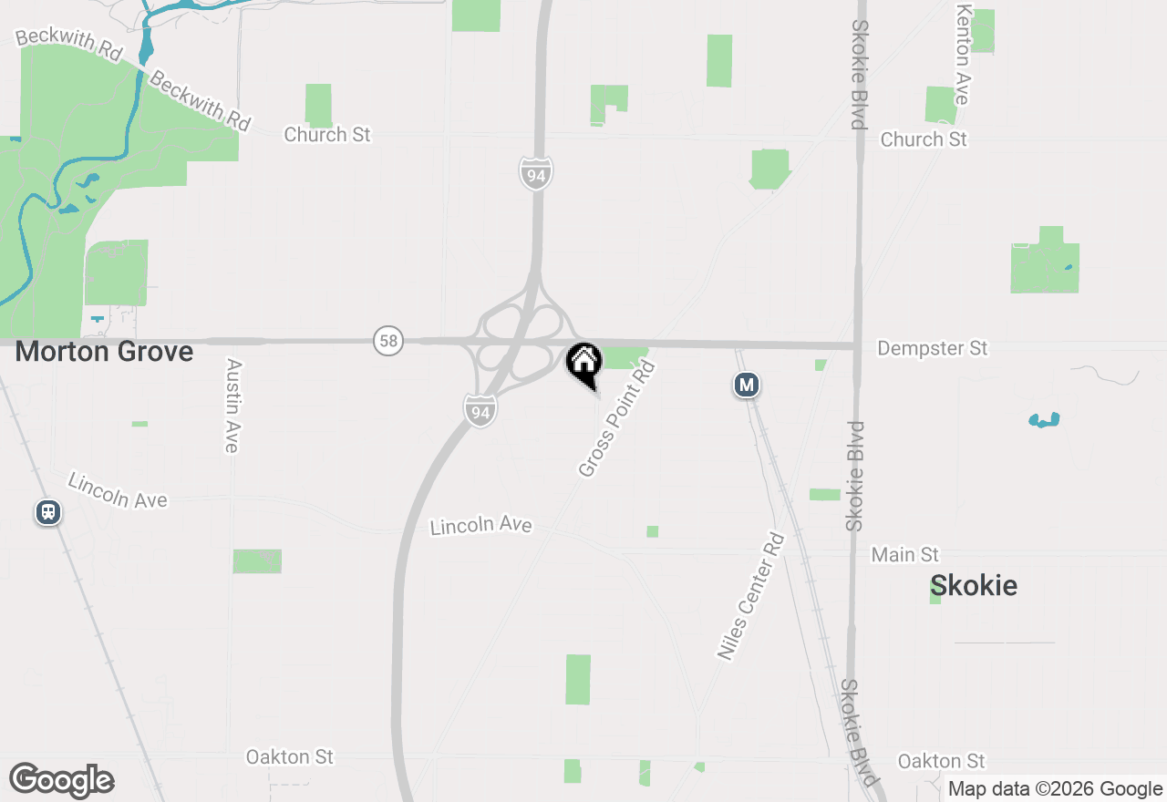 Map of 5313 Crain Street, Skokie, IL 60077