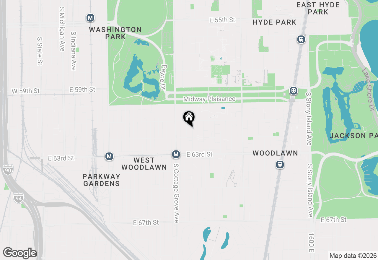 Map of 6133 S Drexel Avenue #3A, Chicago, IL 60637