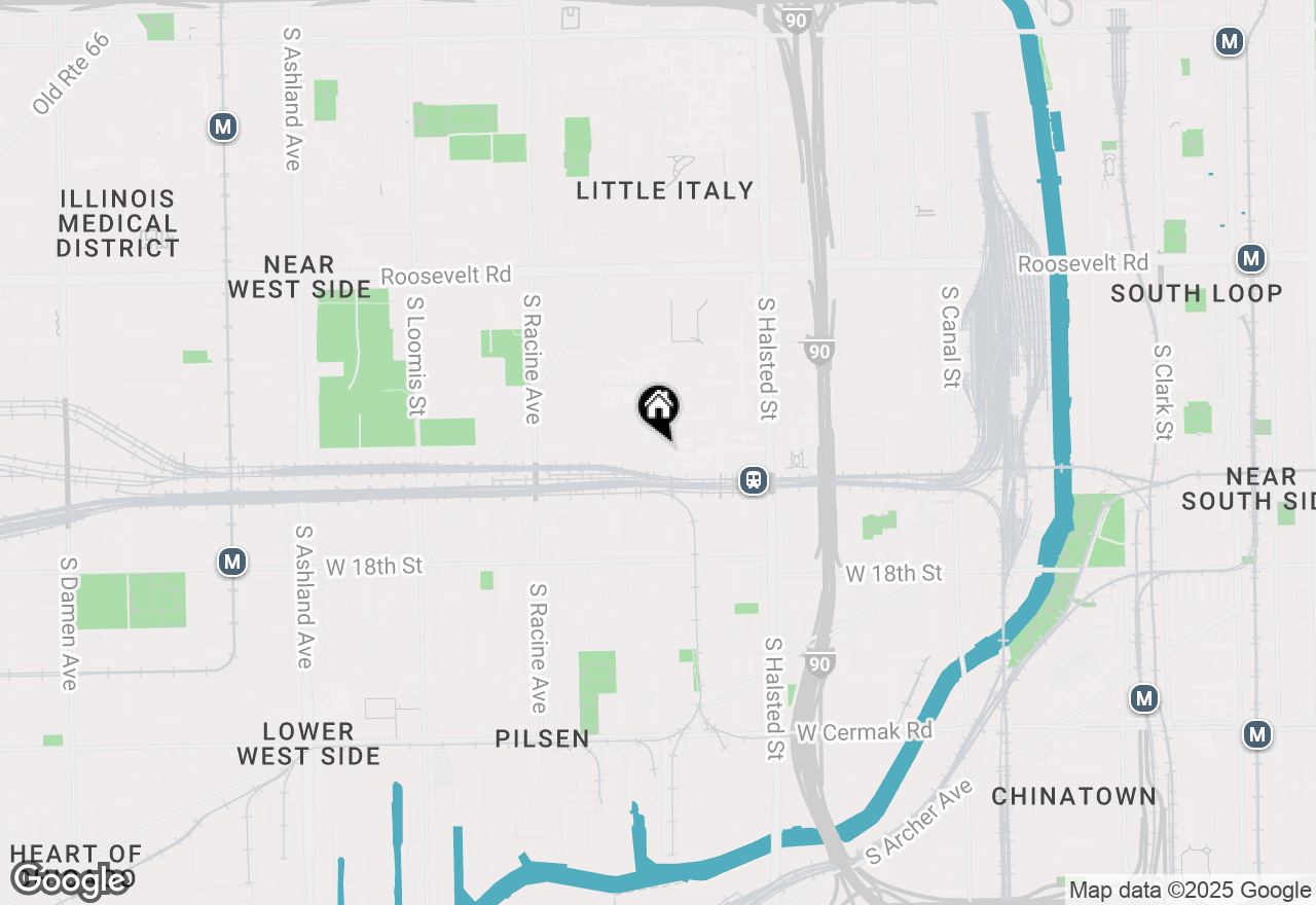 Map of 1001 W 15th Street #342, Chicago, IL 60608