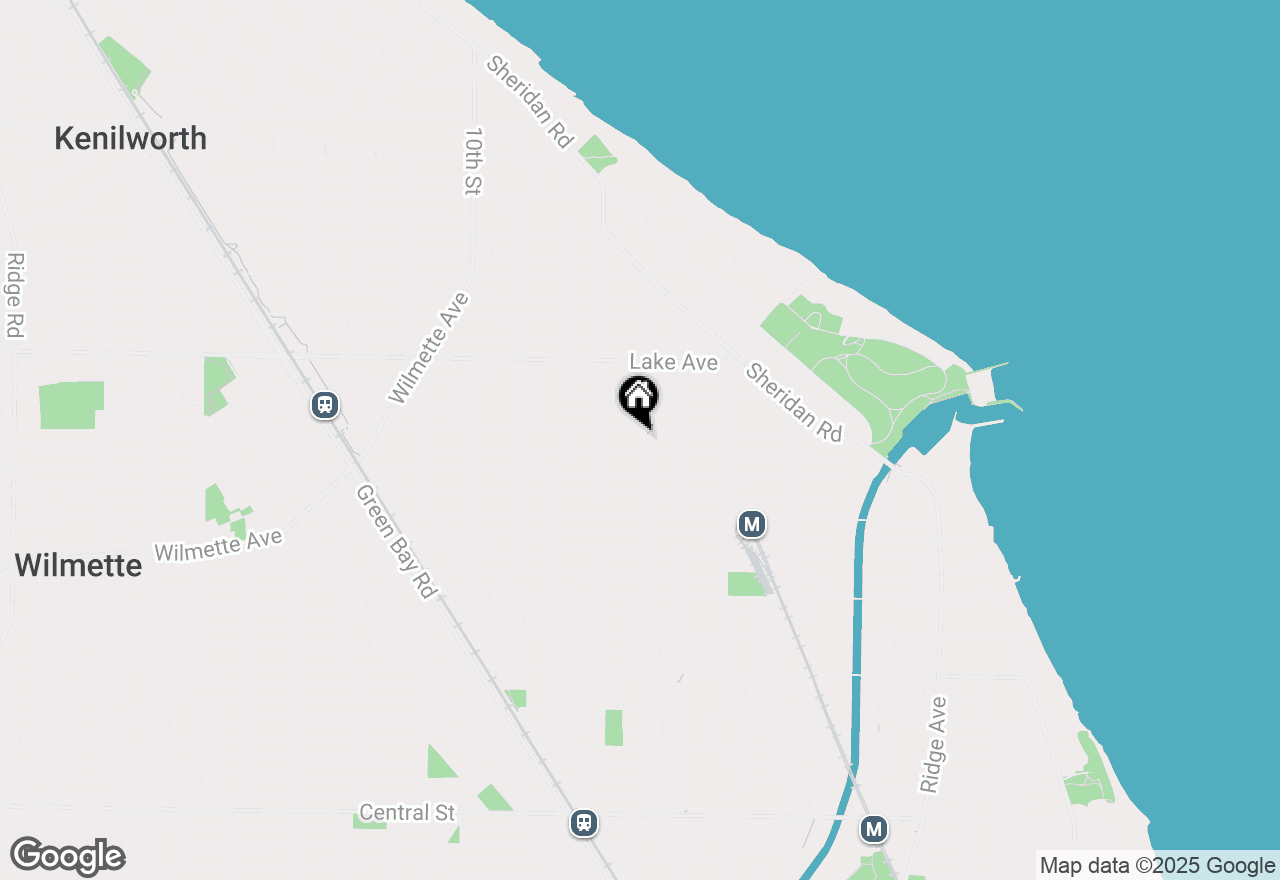 Map of 603 Central Avenue, Wilmette, IL 60091