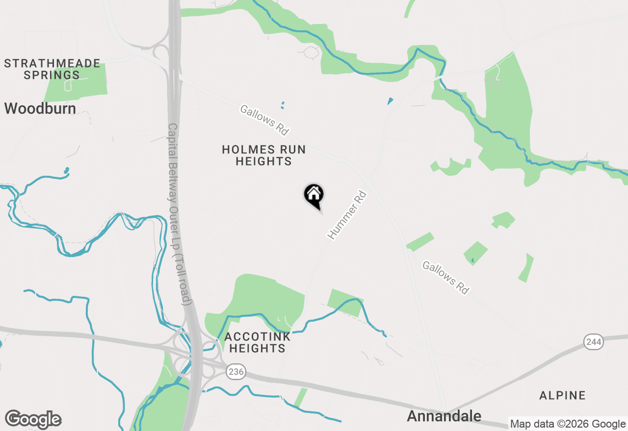 Map of 3704 Pleasant Ridge Road, Annandale, VA 22003