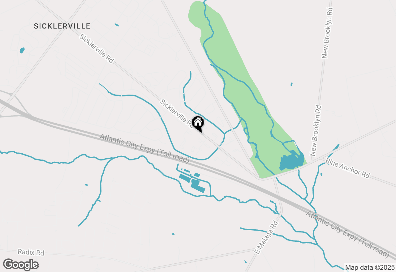 Map of 21 Milstone Court, Sicklerville, NJ 08081