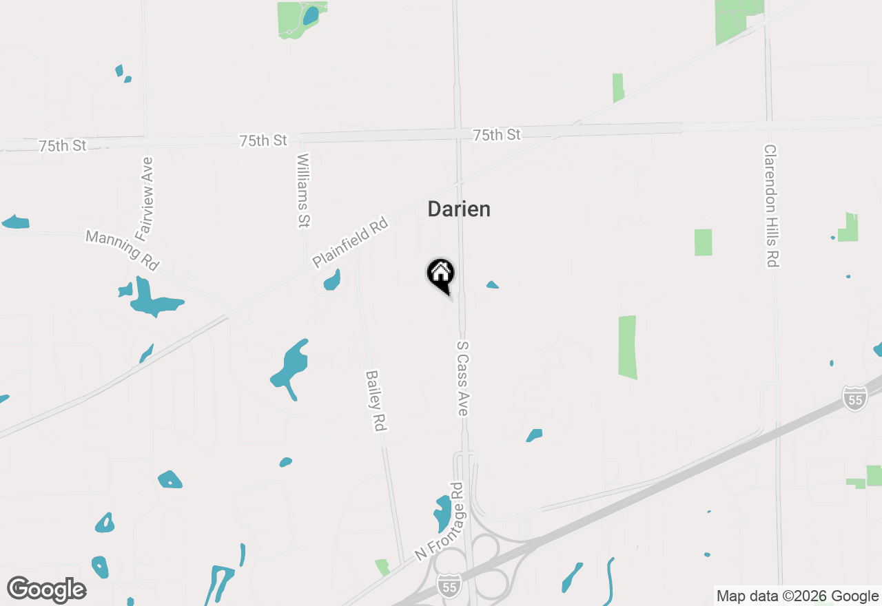 Map of 7940 Ashbrook Court, Darien, IL 60561
