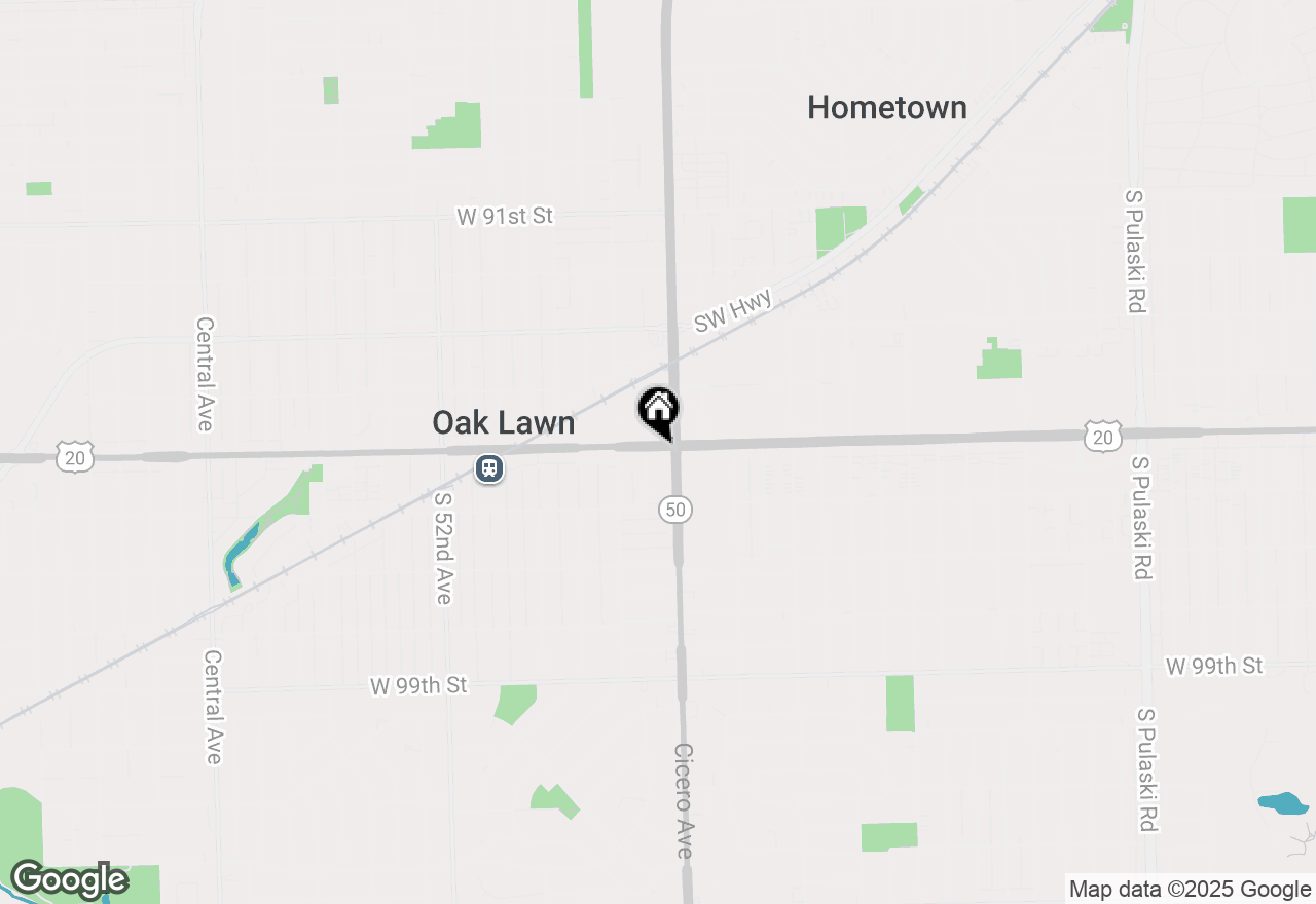 Map of 4815 W 95th Street, Oak Lawn, IL 60453