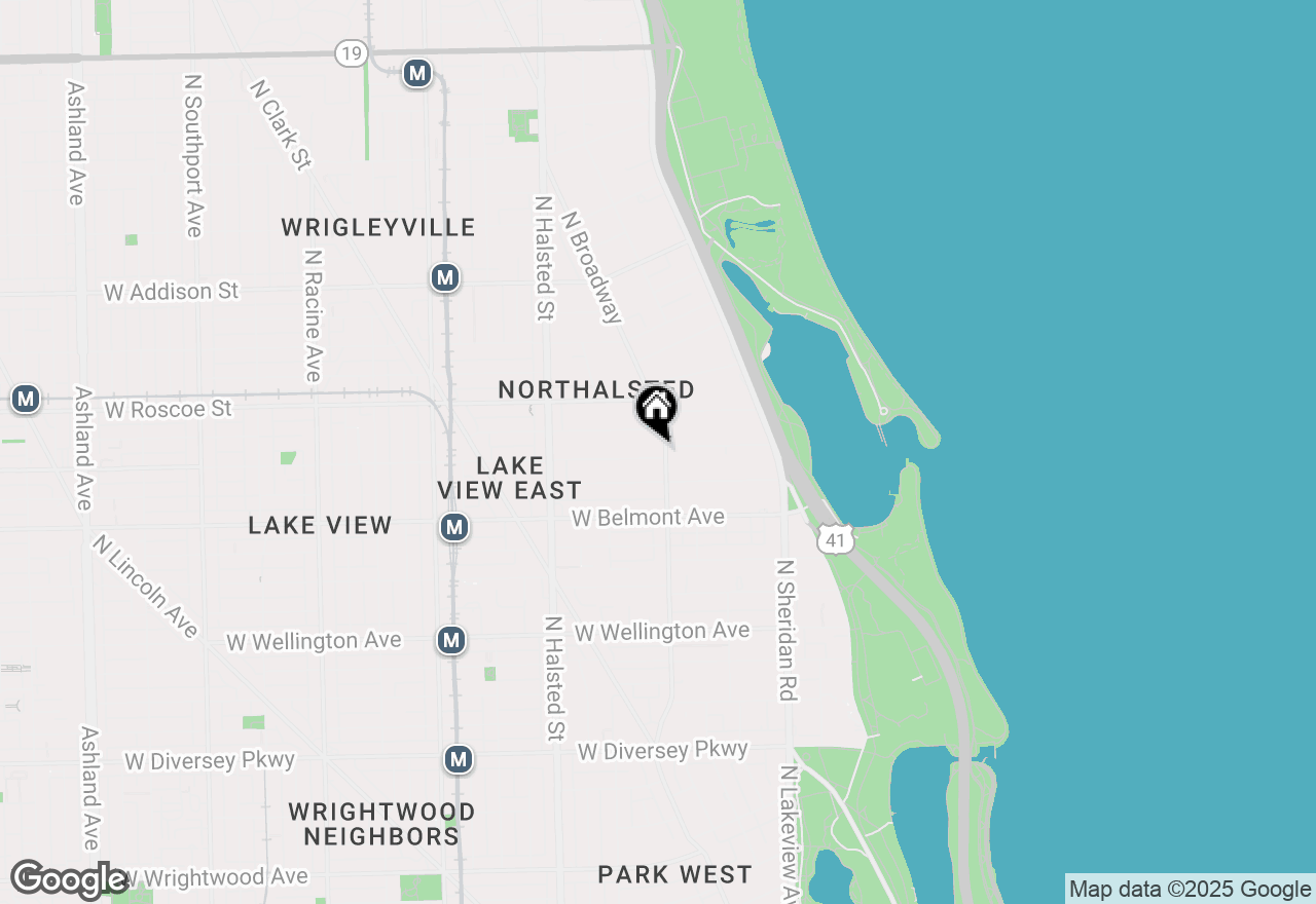 Map of 606 W Aldine Avenue #2E, Chicago, IL 60657