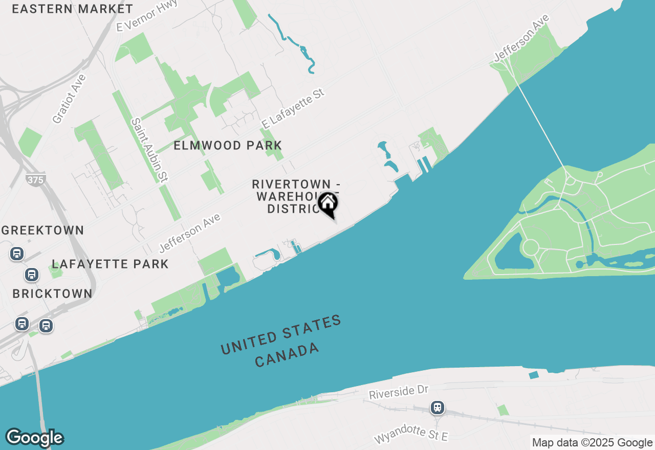 Map of 200 River Place #30, Detroit, MI 48207