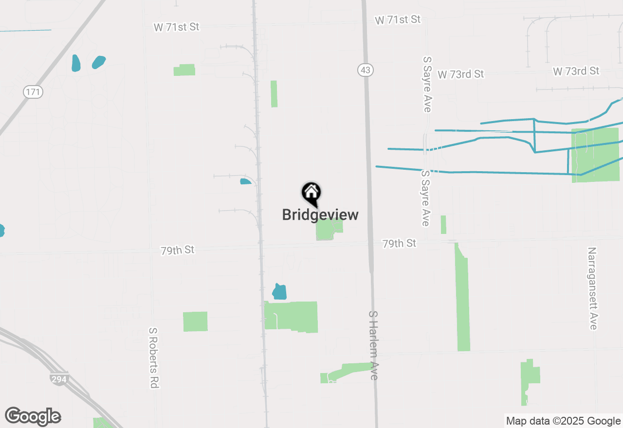 Map of 7742 S Oketo Avenue, Bridgeview, IL 60455