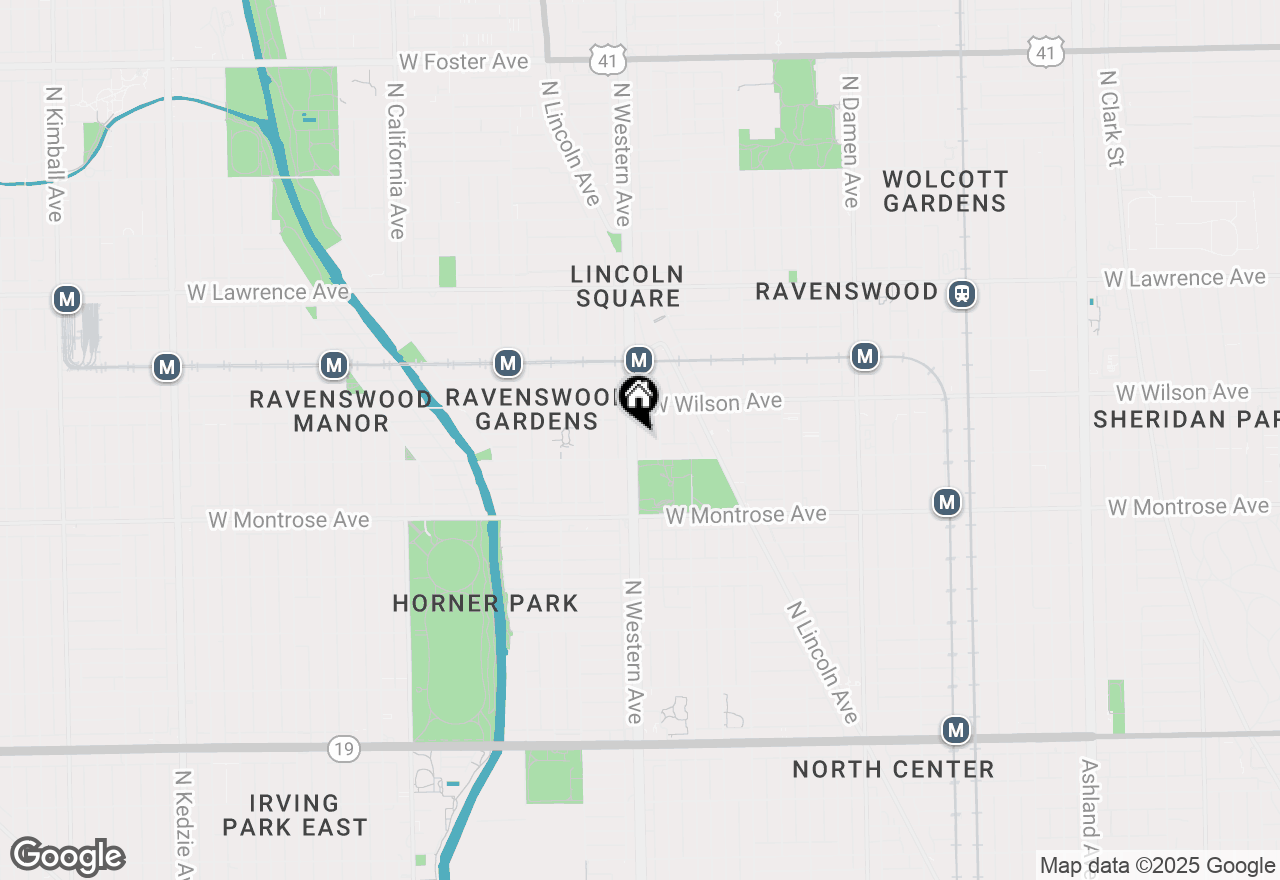 Map of 4519 N Western Avenue, Chicago, IL 60625