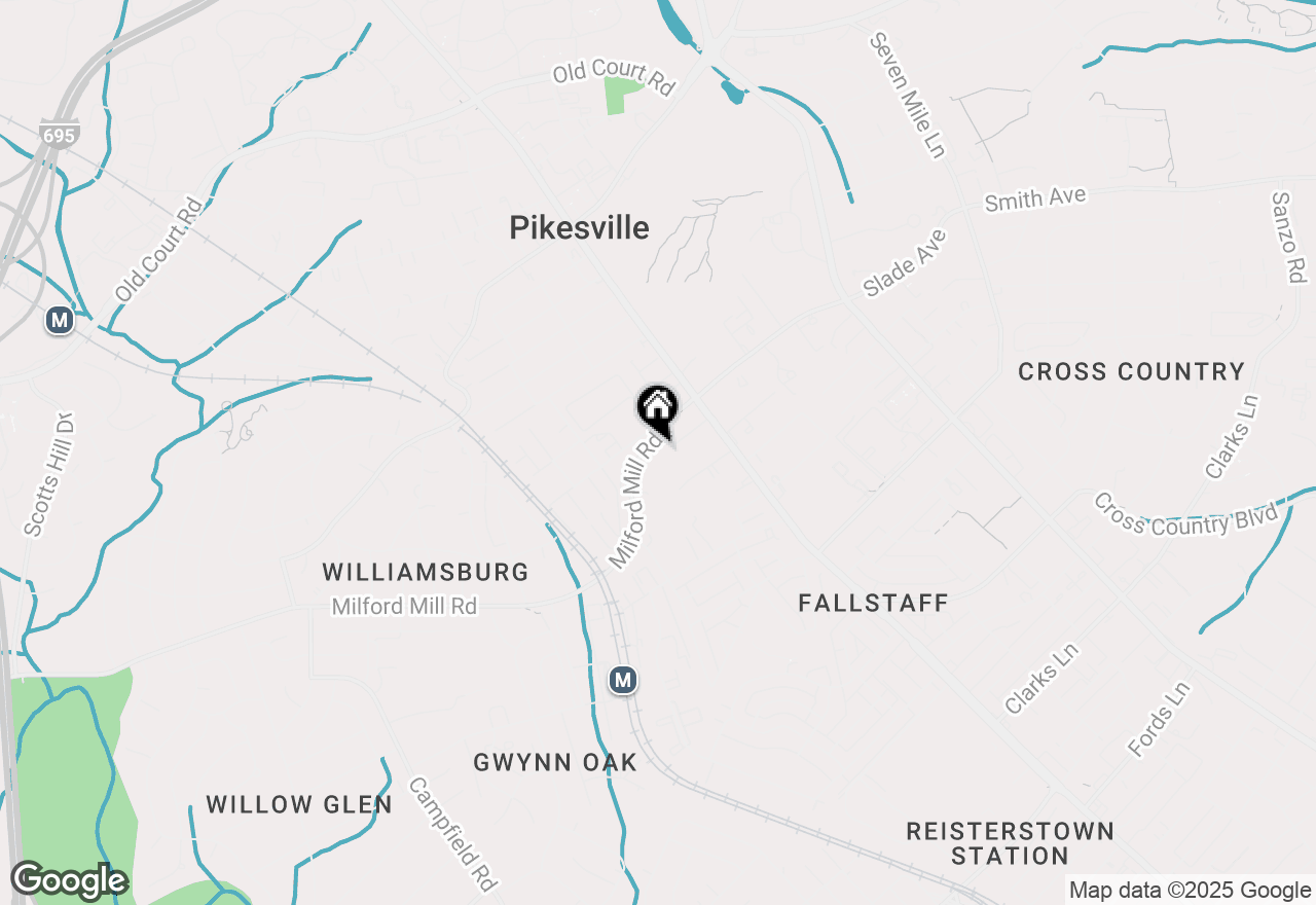 Map of 201 Milford Mill Road, Pikesville, MD 21208
