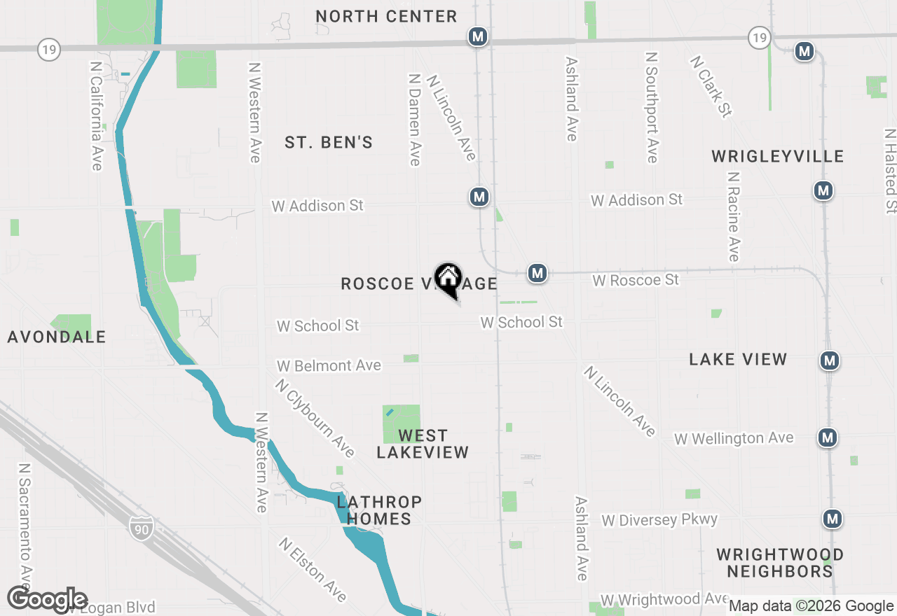 Map of 1915 W Henderson Street, Chicago, IL 60657