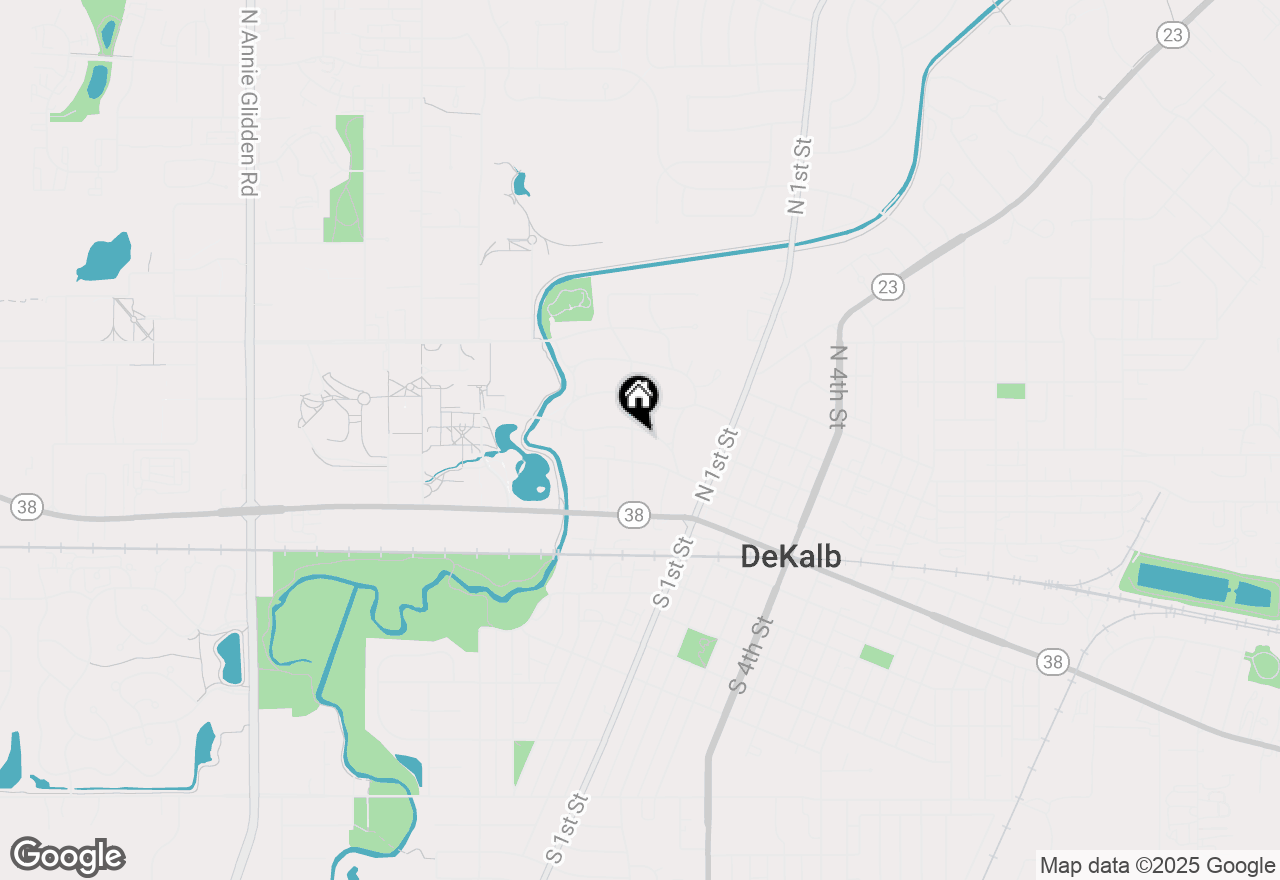 Map of 336 College Avenue, Dekalb, IL 60115