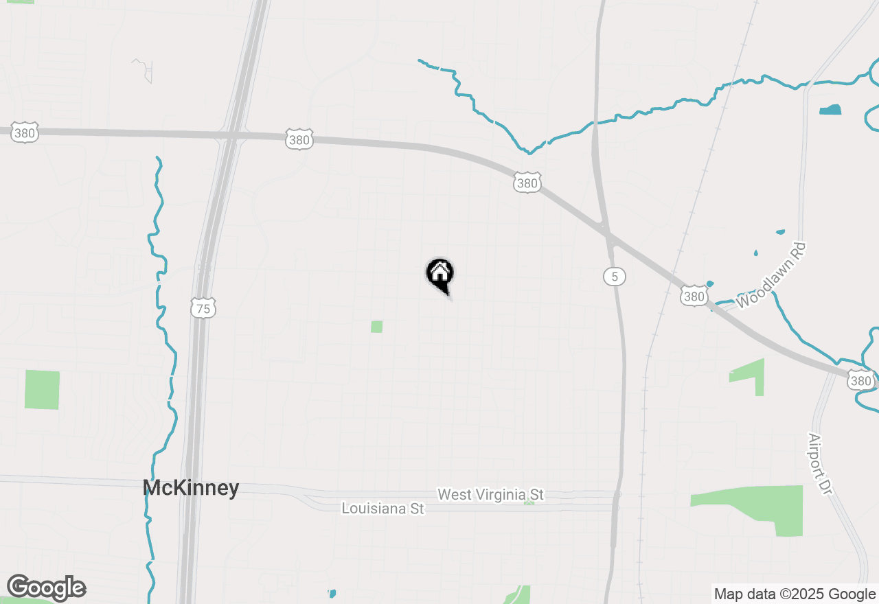 Map of 1211 Oak Street, Mckinney, TX 75069