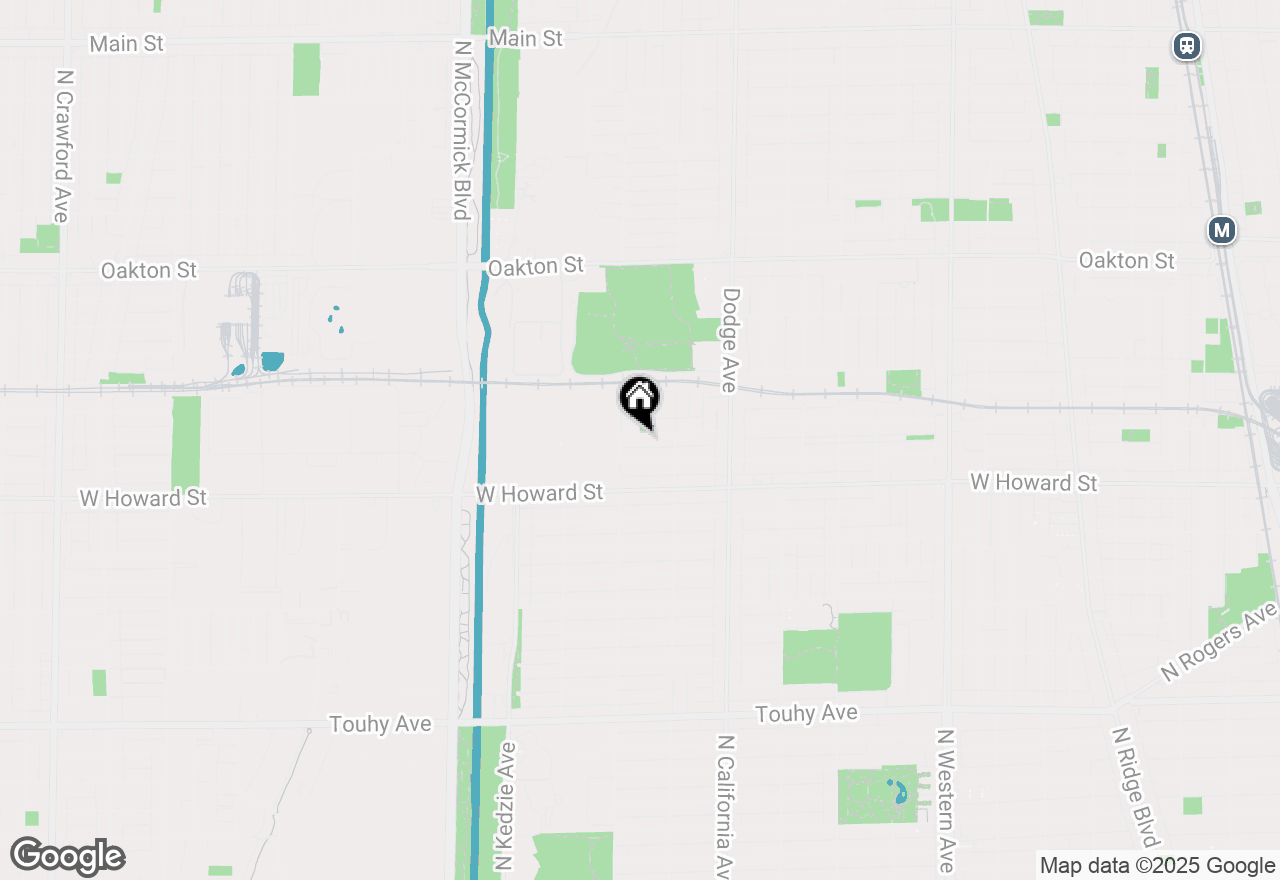 Map of 2130 Brummel Street, Evanston, IL 60202