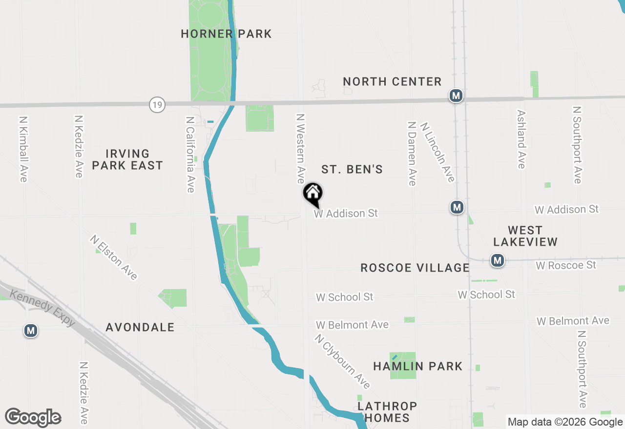 Map of 2336 W Addison Street #H2, Chicago, IL 60618