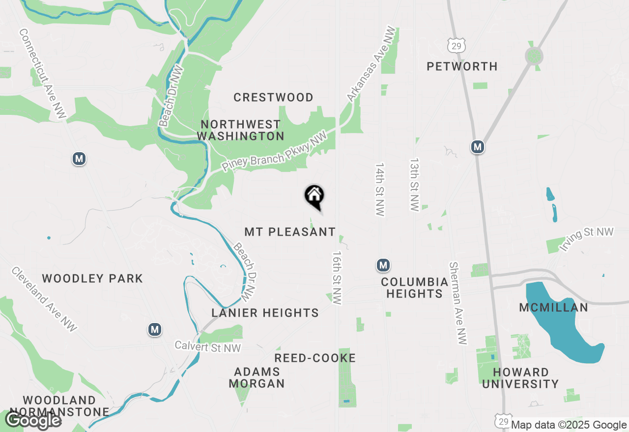 Map of 1664 Park Road Nw, Washington, DC 20010