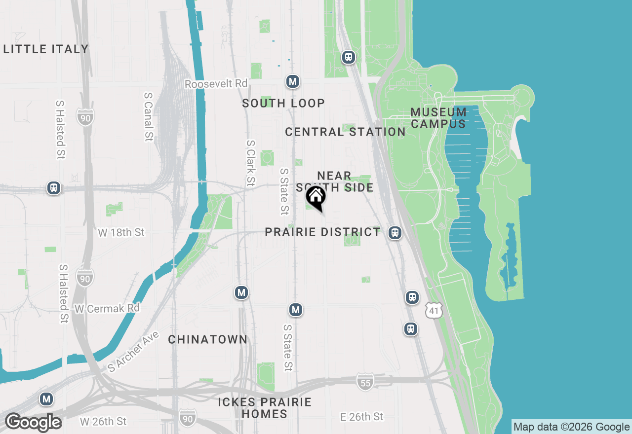 Map of 1720 S Michigan Avenue #803, Chicago, IL 60616
