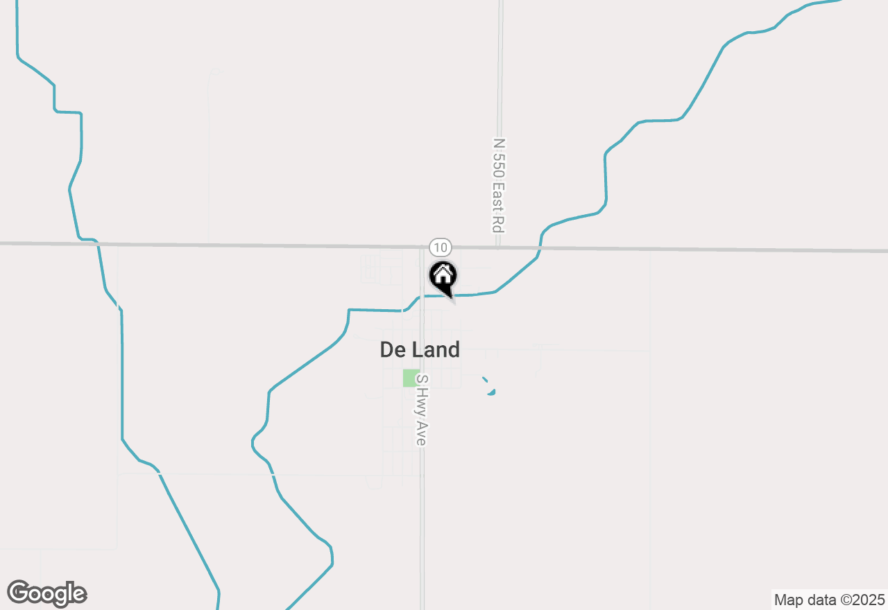 Map of 210 E 5th Street, Deland, IL 61839