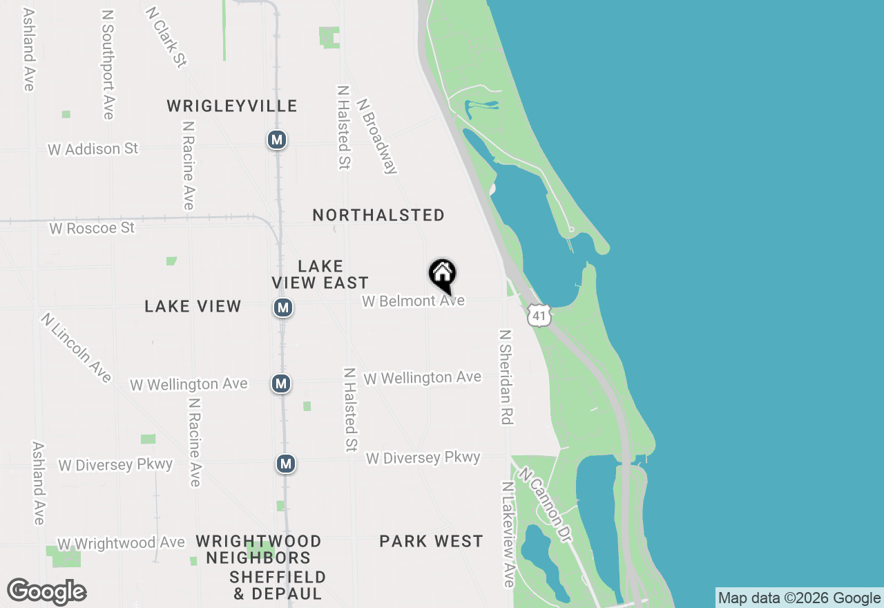 Map of 537 W Belmont Avenue #3, Chicago, IL 60657