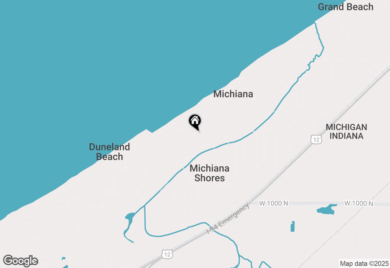Map of 3 Powhatan Drive, Michiana Shores, IN 46360