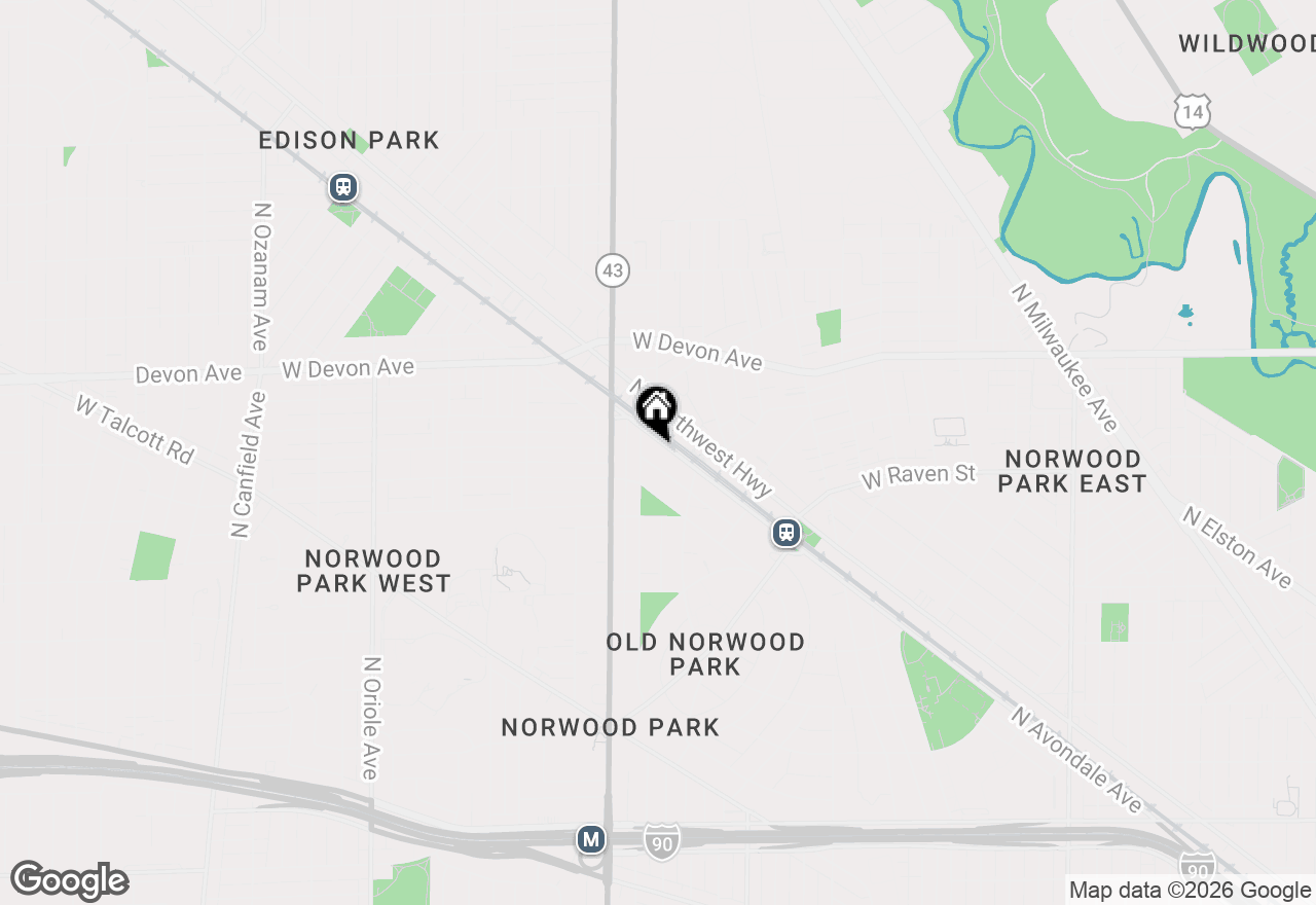 Map of 6240 N Avondale Avenue, Chicago, IL 60631