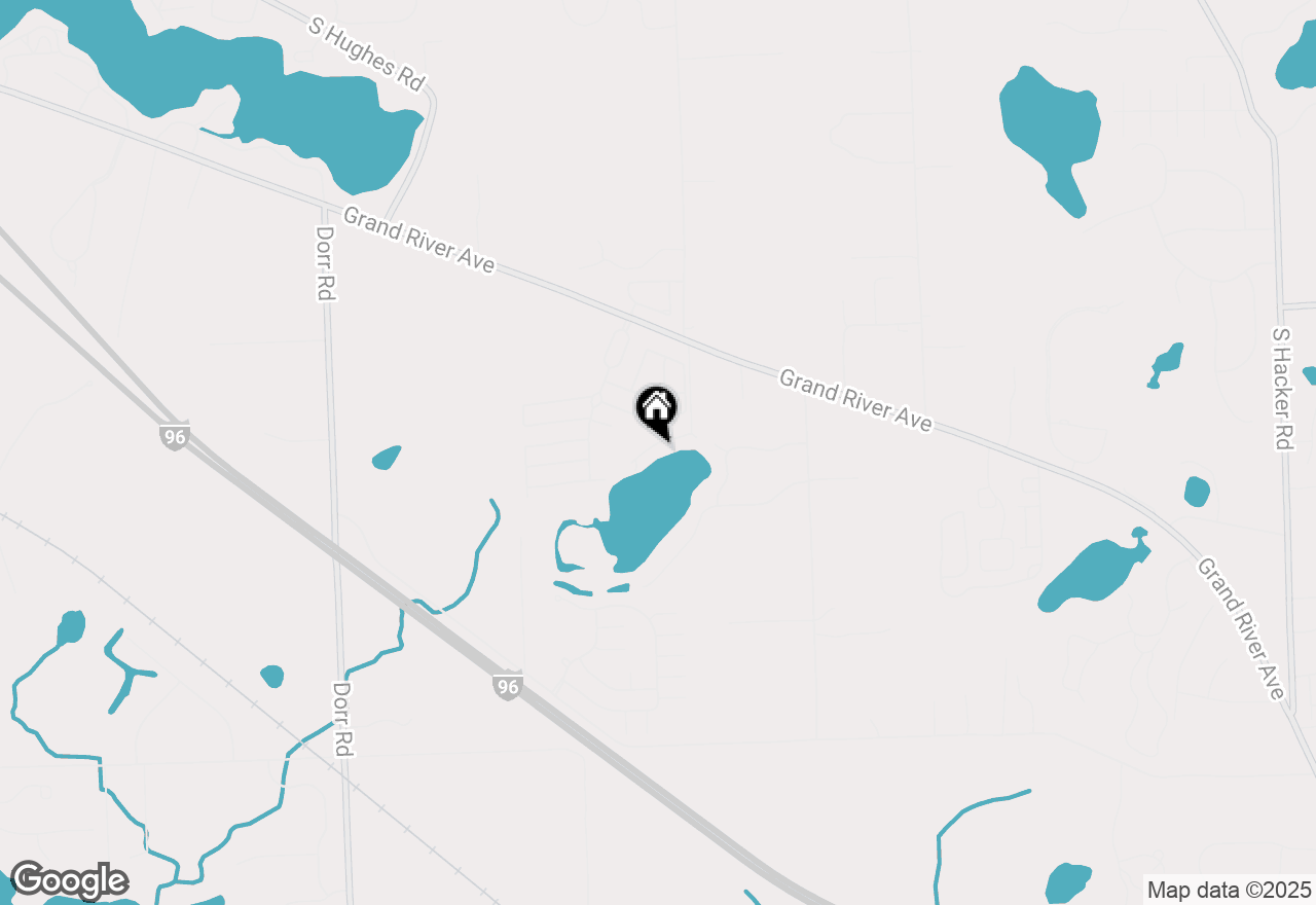 Map of 6738 Grand Beach Drive, Brighton, MI 48114