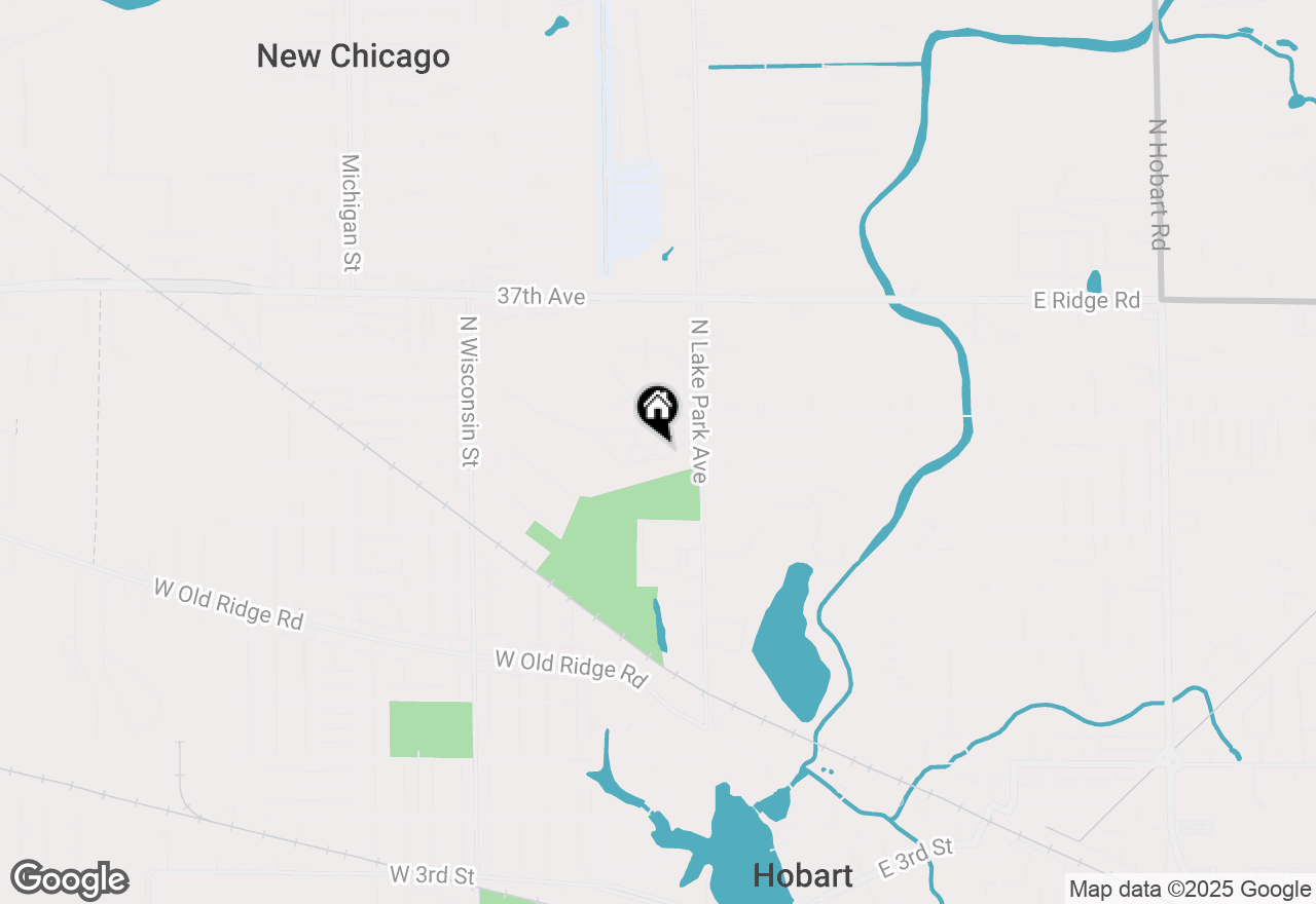 Map of 158 Cressmoor Boulevard, Hobart, IN 46342