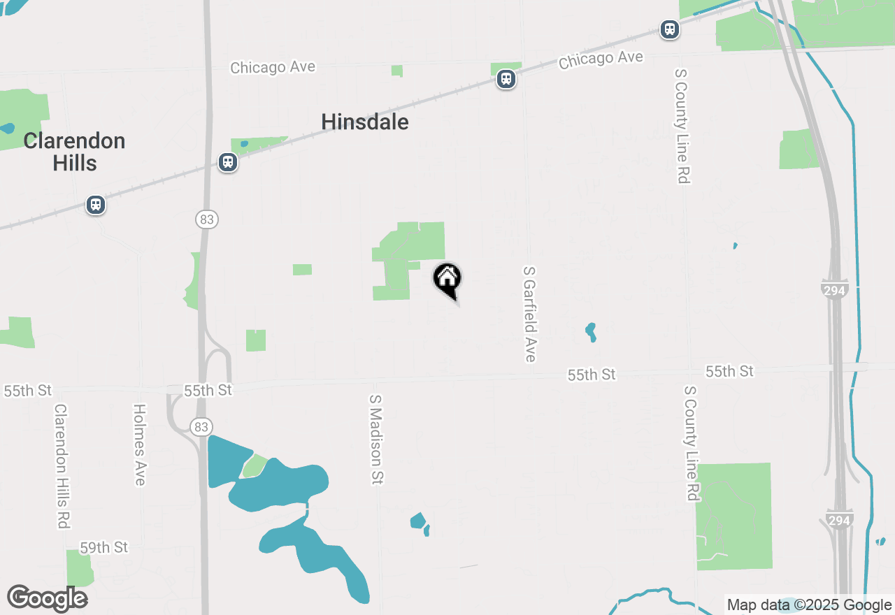 Map of 824 Grant Street, Hinsdale, IL 60521