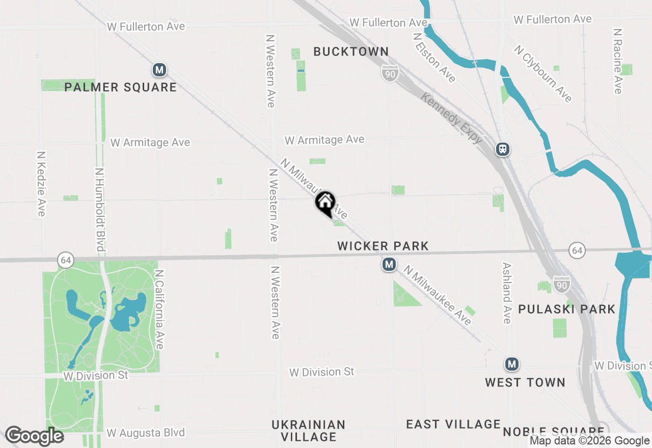 Map of 2213 W Wabansia Avenue #1A, Chicago, IL 60647