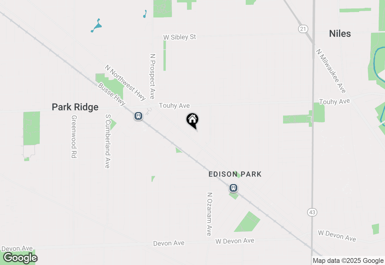Map of 311 S Northwest Highway #4, Park Ridge, IL 60068