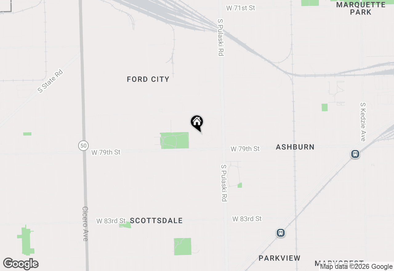 Map of 7836 S Kedvale Avenue, Chicago, IL 60652