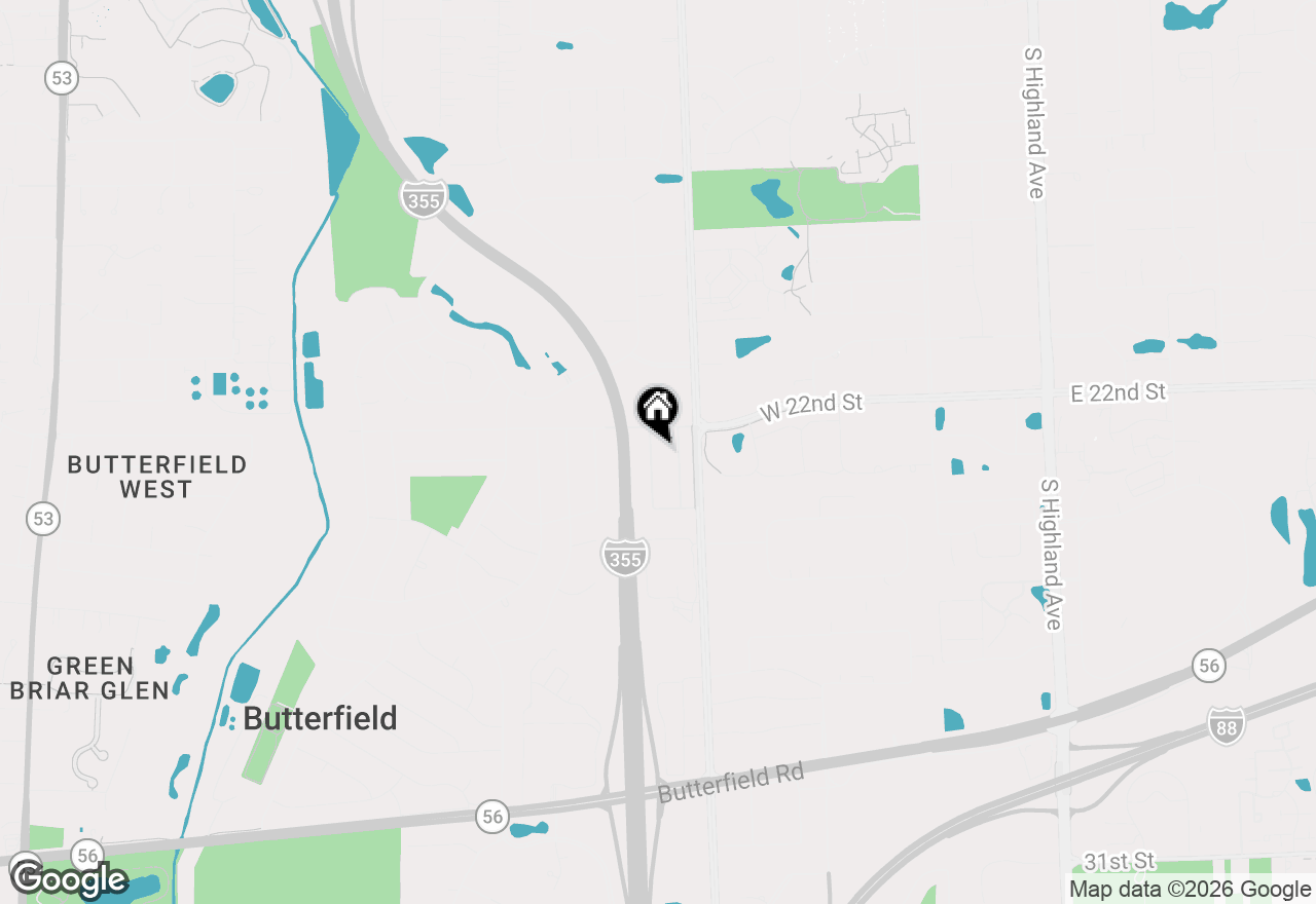 Map of 2S067 Beaumont Lane, Lombard, IL 60148