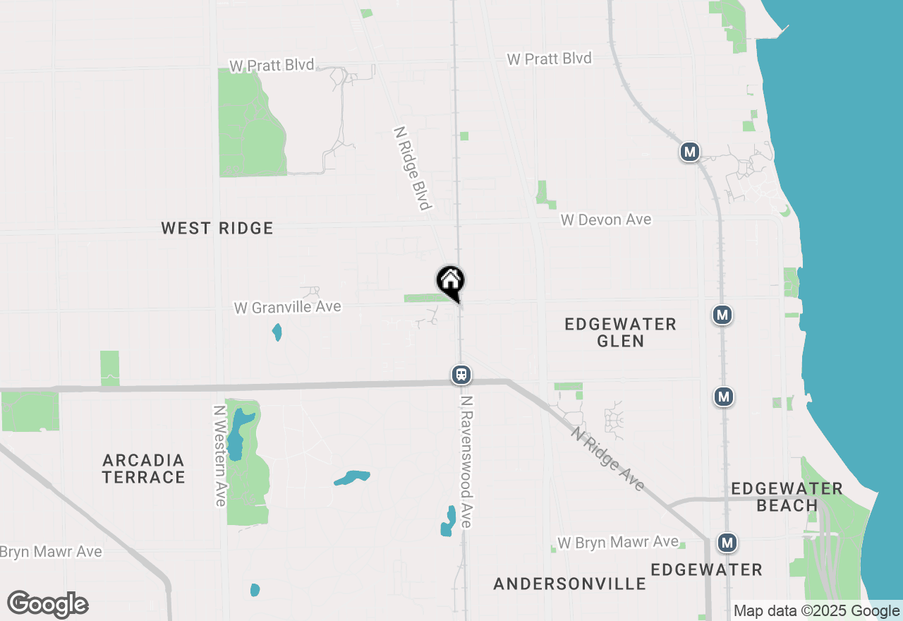 Map of 6168 N Ravenswood Avenue #A, Chicago, IL 60660