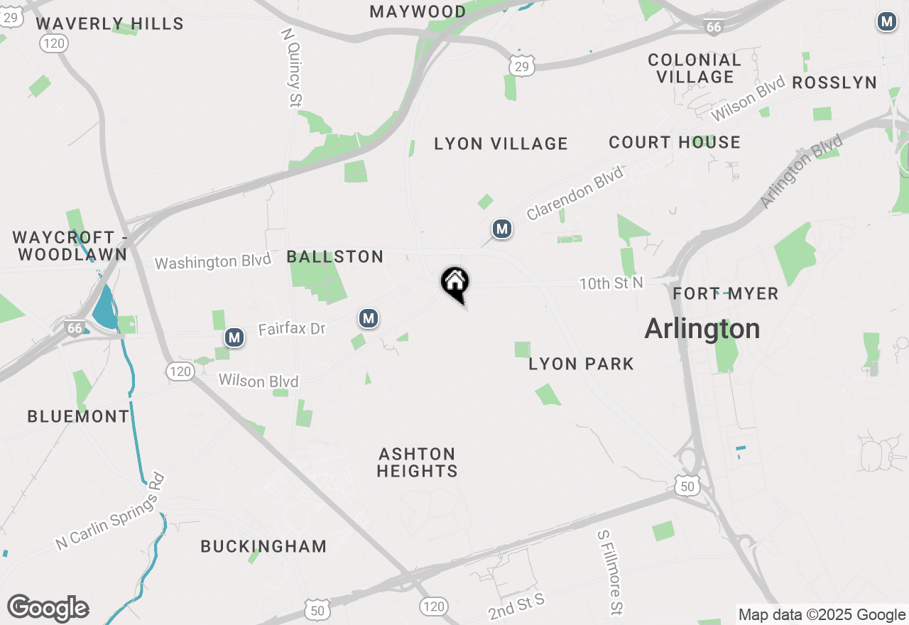 Map of 904 N Ivy Street #3, Arlington, VA 22201