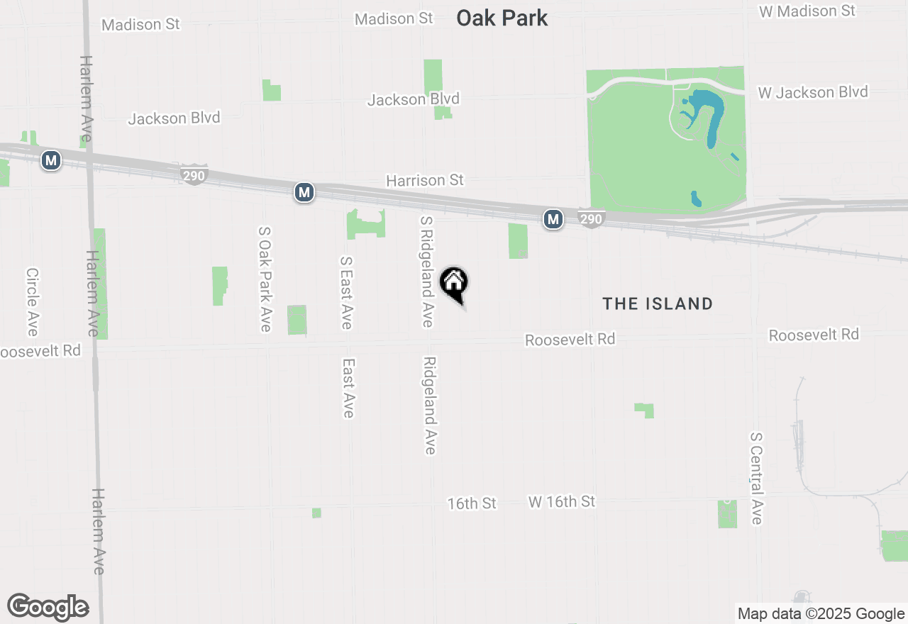 Map of 1160 S Cuyler Avenue, Oak Park, IL 60304