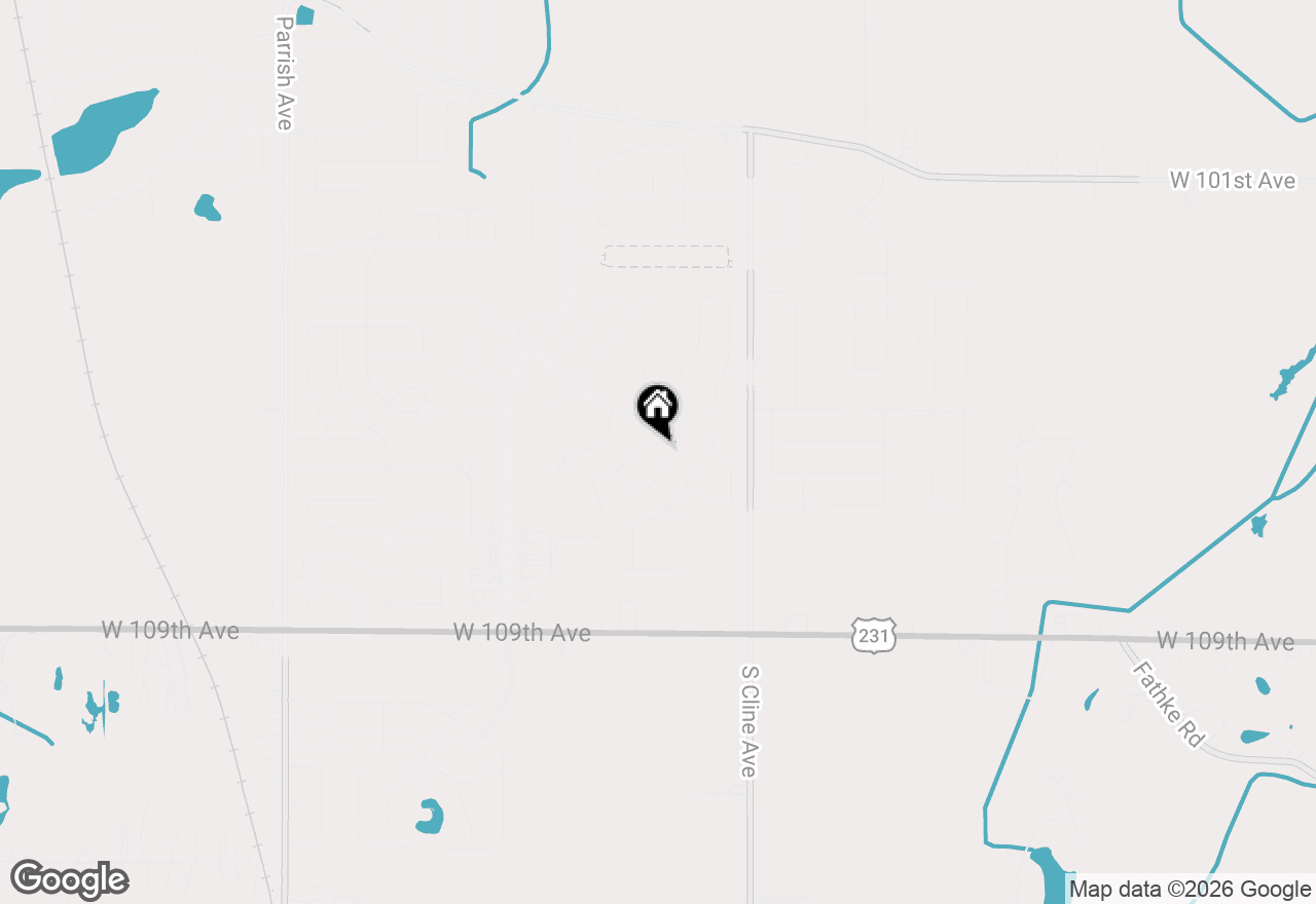 Map of 8341 Larkspur Terrace, St. John, IN 46373